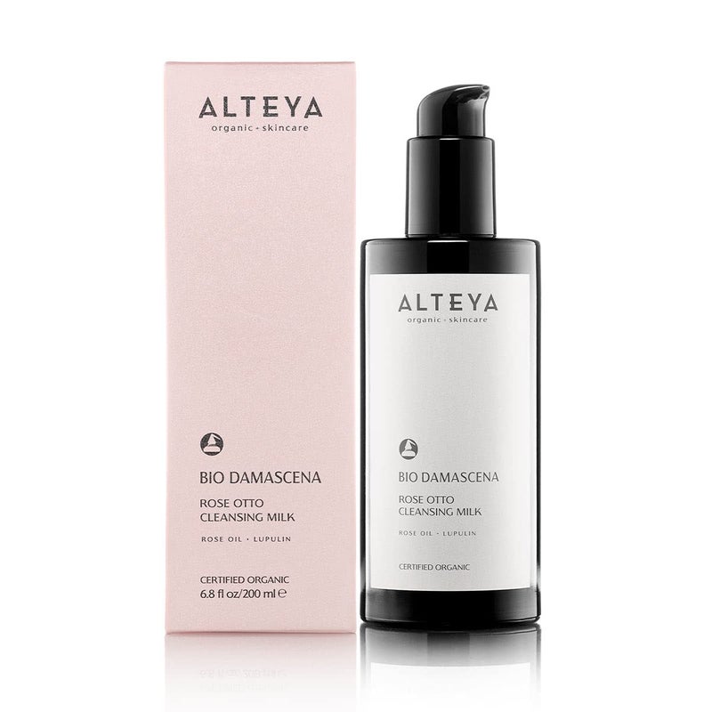 Alteya Organics Cleansing Milk Certified Organic Skin Care 6.8 Fl Oz/200 mL Bio Damascena Award-Winning Face Cleanser With Organic Bulgarian Rose Oil Purifying, Balancing and moisturizing - Image 2